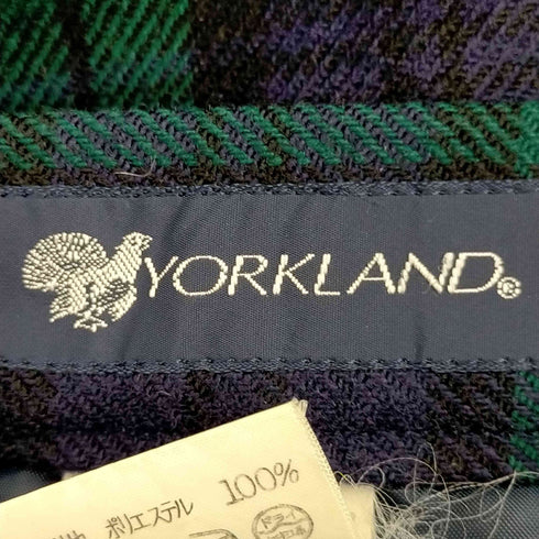 ヨークランド YORKLAND チェック柄ラップスカート レディース  11AR
